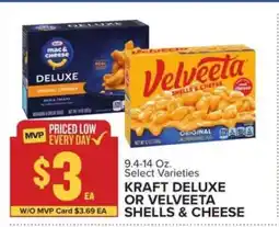 Food Lion Kraft Deluxe or Velveeta Shells & Cheese offer