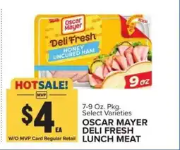 Food Lion Oscar Mayer Deli Fresh Lunch Meat offer