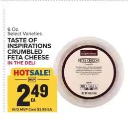 Food Lion Taste of Inspirations Crumbled Feta Cheese offer