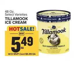 Food Lion Tillamook Ice Cream offer