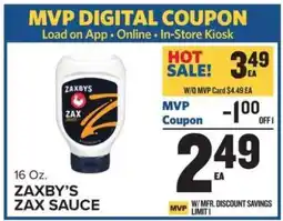 Food Lion Zaxby's Zax Sauce offer