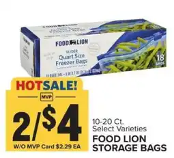 Food Lion Food Lion Storage Bags offer
