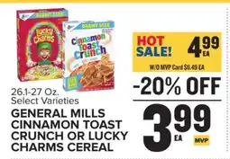 Food Lion General Mills Cinnamon Toast Crunch or Lucky Charms Cereal offer
