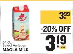 Food Lion Maola Milk offer