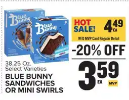 Food Lion BLUE BUNNY SANDWICHES OR MINI SWIRLS offer