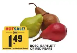 Food Lion Bosc, Bartlett or Red Pears offer