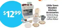Aldi Little Town Wooden Kitchen Accessories offer