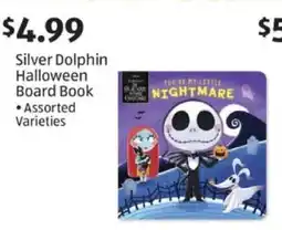Aldi Silver Dolphin Halloween Board Book offer