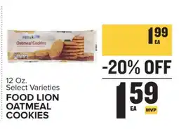 Food Lion FOOD LION OATMEAL COOKIES offer