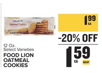 Food Lion FOOD LION OATMEAL COOKIES offer