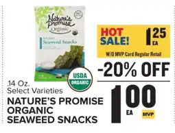 Food Lion Nature’s Promise Organic Seaweed Snacks offer