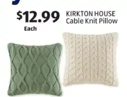 Aldi KIRKTON HOUSE Cable Knit Pillow offer