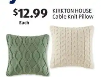 Aldi KIRKTON HOUSE Cable Knit Pillow offer