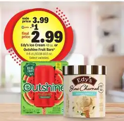 Meijer Edy's Ice Cream or Outshine Fruit Bars offer