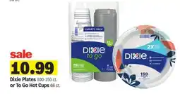 Meijer Dixie Plates or To Go Hot Cups offer