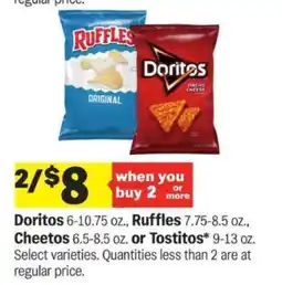 Meijer Doritos, Ruffles, Cheetos, Tostitos offer