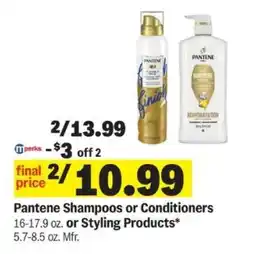 Meijer Pantene Shampoos or Conditioners or Styling Products offer