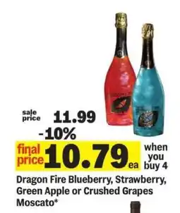 Meijer Dragon Fire Blueberry, Strawberry, Green Apple or Crushed Grapes Moscato offer