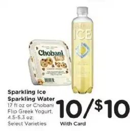 Kroger Sparkling Ice Sparkling Water or Chobani Flip Greek Yogurt offer
