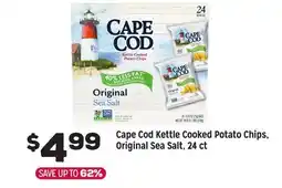 Grocery Outlet Cape Cod Kettle Cooked Potato Chips, Original Sea Salt, 24 ct offer