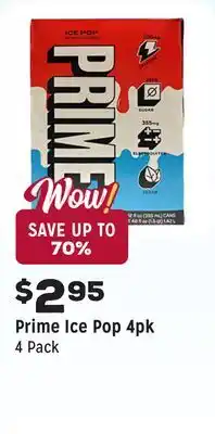 Grocery Outlet Ice Pop 4pk offer