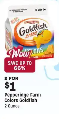 Grocery Outlet Colors Goldfish offer