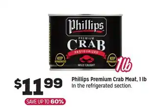 Grocery Outlet Phillips Premium Crab Meat, 1 lb offer