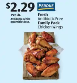 Aldi Perdue Fresh Antibiotic Free Family Pack Chicken Wings offer