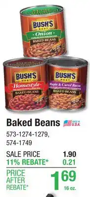 Menards BUSH'S Baked Beans offer