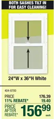 Menards 24W x 36H White offer