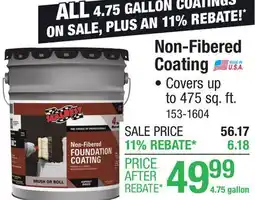 Menards Non-Fibered Coating offer
