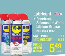 Menards Lubricant offer