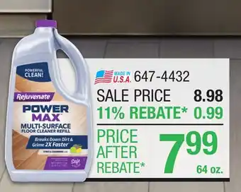 Menards POWERMAX MULTI-SURFACE FLOOR CLEANER offer