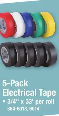 Menards 5-Pack Electrical Tape offer