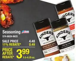 Menards Seasoning offer