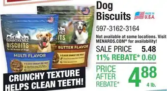 Menards Dog Biscuits offer