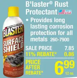Menards B'laster Rust Protectant offer