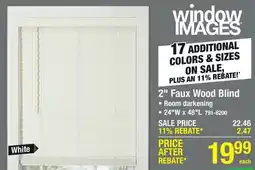 Menards 2 Faux Wood Blind offer