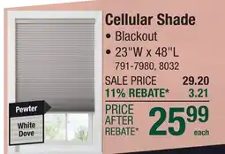 Menards Cellular Shade offer