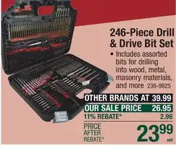 Menards 246-Piece Drill & Drive Bit Set offer