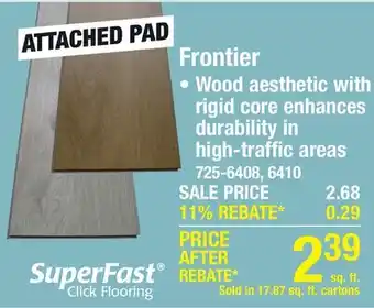 Menards Frontier offer