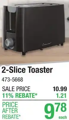 Menards 2-Slice Toaster offer