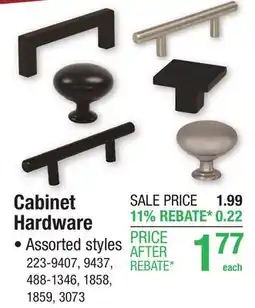 Menards Cabinet Hardware offer