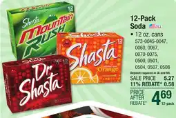 Menards 12-Pack Soda offer