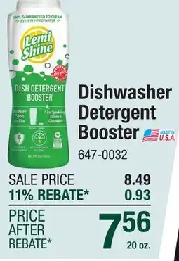 Menards Dishwasher Detergent Booster offer