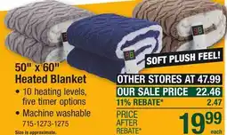 Menards Heated Blanket offer