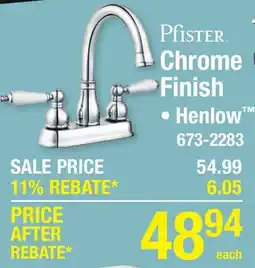 Menards Chrome Finish offer