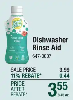 Menards Dishwasher Rinse Aid offer