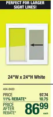 Menards 24W x 24H White offer