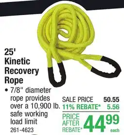 Menards Kinetic Recovery Rope offer